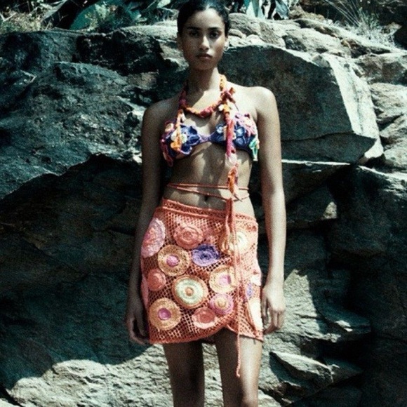 Zara Pareo Mini Skirt M - Picture 2 of 7